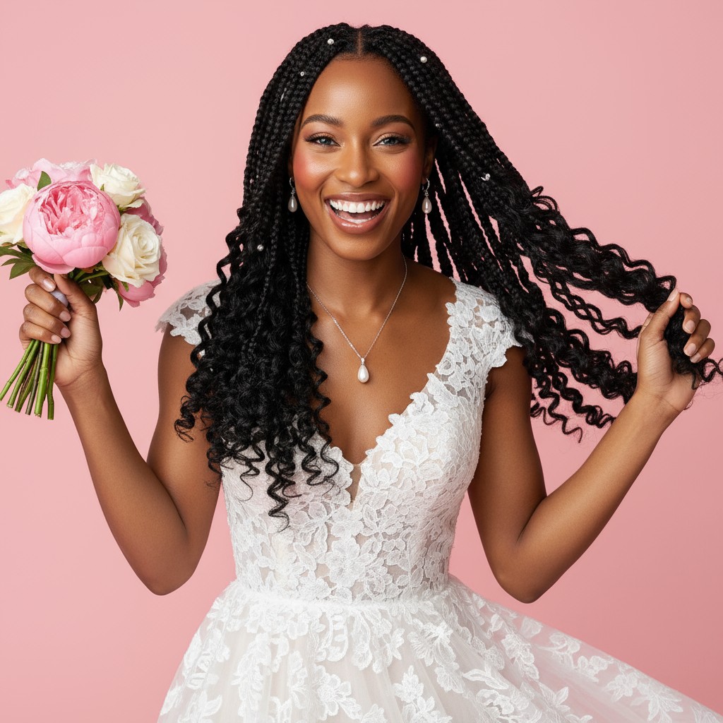 Knotless Braids With Curls Ideas